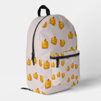 Orange pumpkin head pattern
