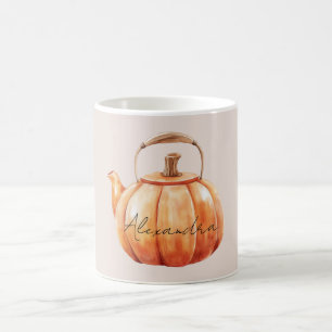 Orange Pumpkin Kettle Coffee Mug