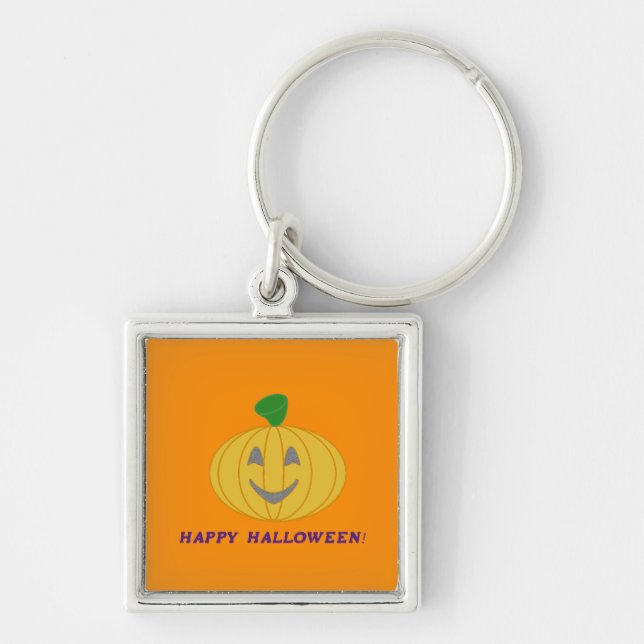 Orange Pumpkin Key Ring (Front)