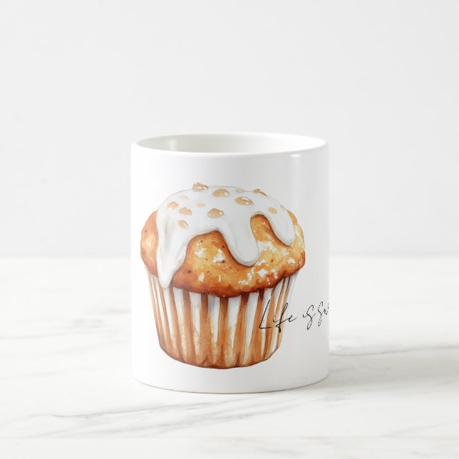 Orange Pumpkin Muffin Coffee Mug (Center)