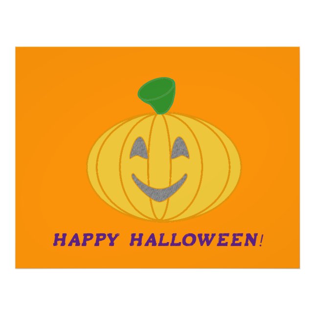 Orange Pumpkin Photo Print (Front)