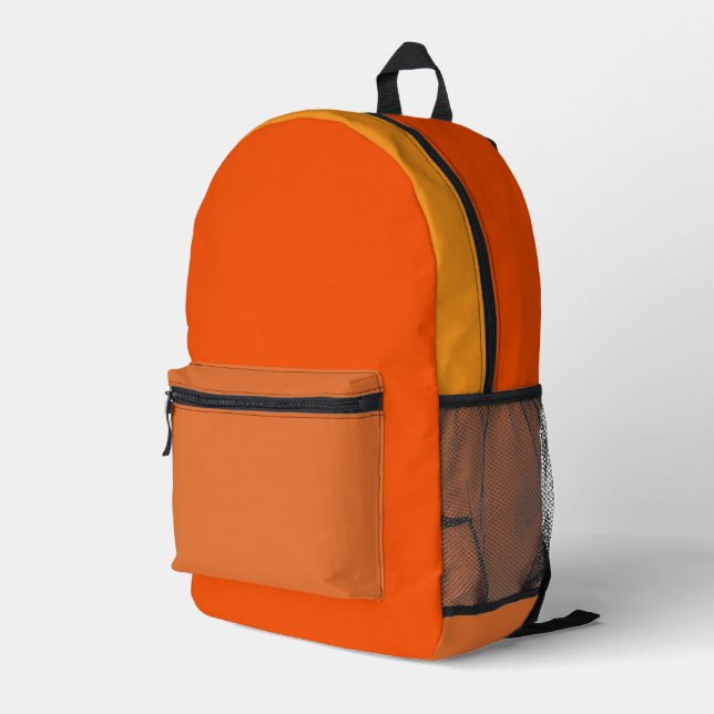 Orange Pumpkin Spice Backpack  (Back Corner Right)