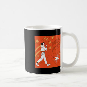 Orange Punk Rock Expressive Digital Art Illustrati Coffee Mug