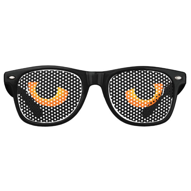 Orange Purim Eyes Retro Sunglasses (Front)