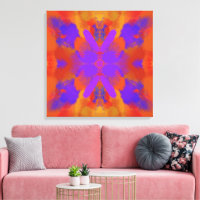 Orange Purple And Red Abstract Graphic Art Design