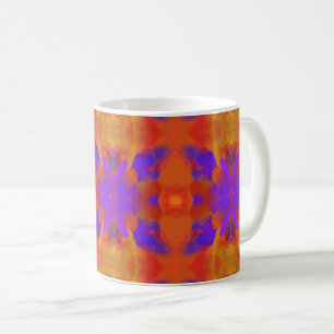 Orange Purple And Red Abstract Graphic Art Design Coffee Mug