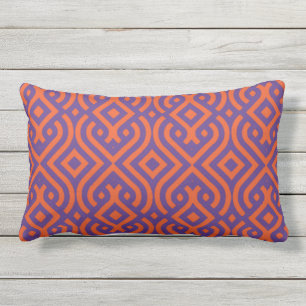 Orange & Purple Design Outdoor Cushion