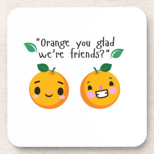 ORANGE QUOTE COASTER
