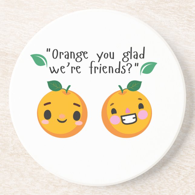 ORANGE QUOTE COASTER (Front)