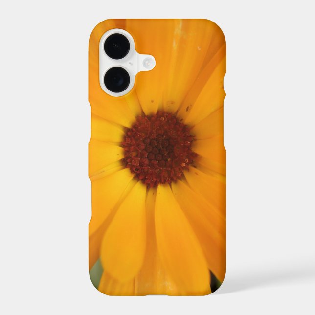 Orange Rain Daisy iPhone 3 Case (Back)