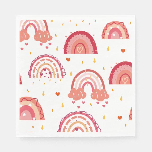 Orange Rainbow    Napkin (Front)