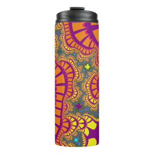 Orange Rainbow Remix Thermal Tumbler