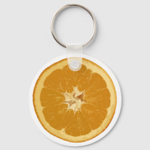 orange. realistic. key ring