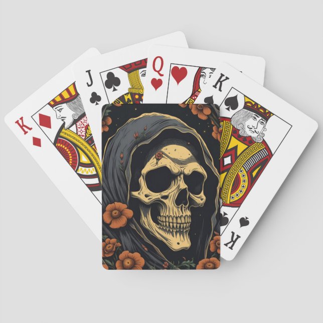 Orange Reaper Playing Cards (Back)