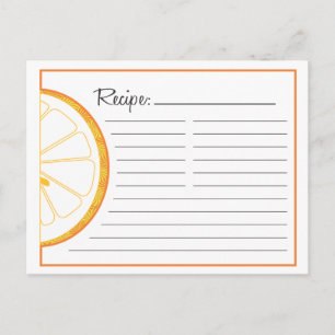 Orange Recipe Card