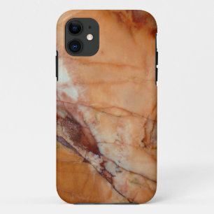 Orange Red and White Veined Marble Case-Mate iPhon iPhone Case