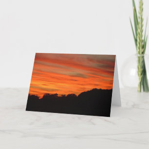Orange & Red Clouds Card