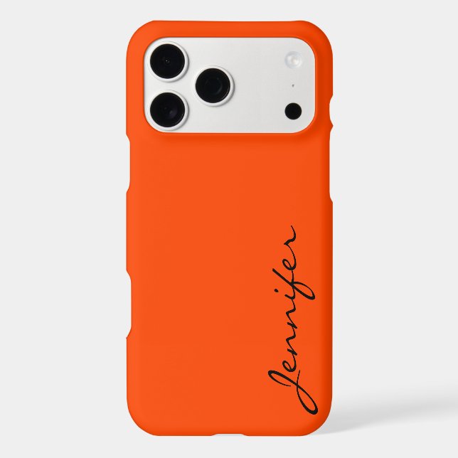 Orange-red colour background (Back)