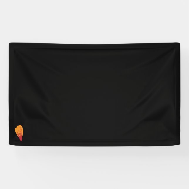 orange, red colour clip art Vinyl Banner  (Horizontal)