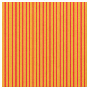 Orange & Red Coloured Pattern of Stripes Fabric