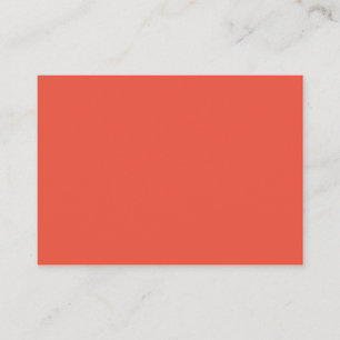 Orange Red #EC553E, Pale Copper Enclosure Card