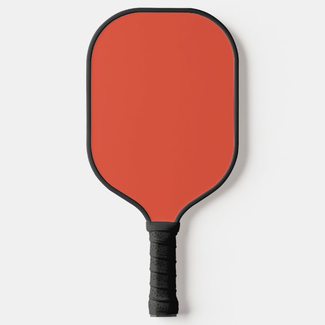 Orange Red #EC553E, Pale Copper Pickleball Paddle (Front)