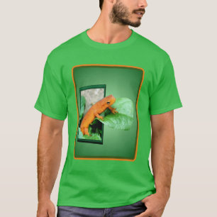 Orange Red Eft Salamander Out Of Frame  T-Shirt