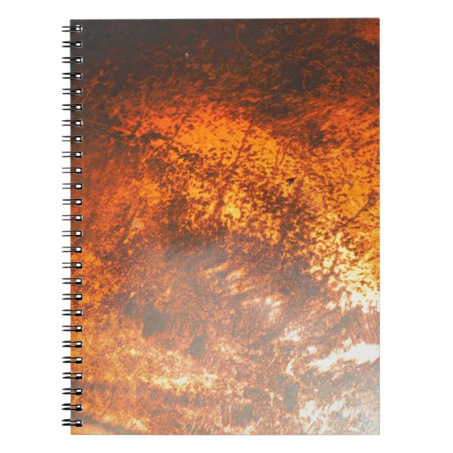 Orange & red Junk Yard vintage Truck Notebook (Front)