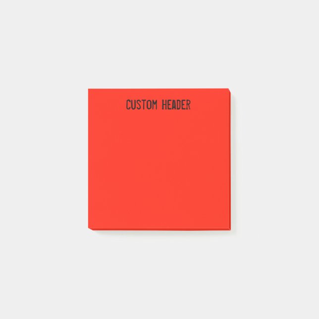 Orange/Red Post-it Notes (Front)