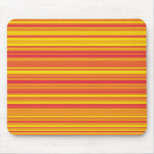 Orange Red Yellow Stripes Mouse Pad