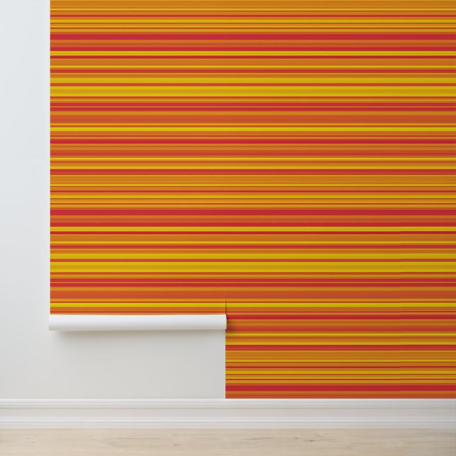 Orange Red Yellow Stripes Wallpaper (Application)