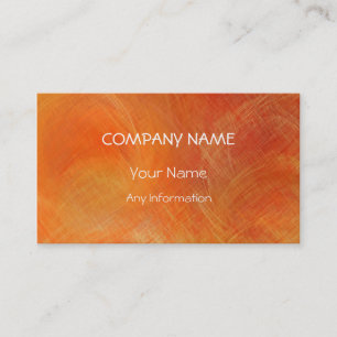 Orange Retro Abstract Painting 12 Business Card