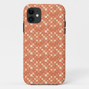 Orange Retro Stars iPhone 11 Case
