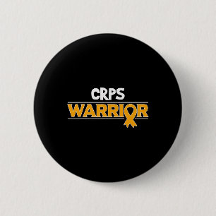 Orange Ribbon Algodystrophy Awareness  6 Cm Round Badge