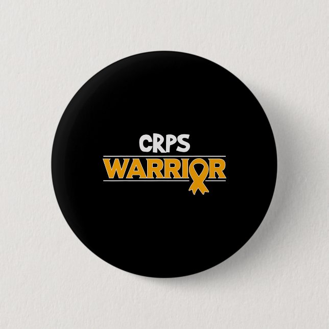 Orange Ribbon Algodystrophy Awareness  6 Cm Round Badge (Front)