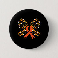 Orange Ribbon Butterfly Leukaemia Awareness Surviv