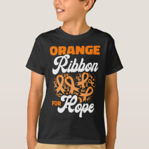 Orange Ribbon For Hope Blood Cancer Awareness T-Shirt