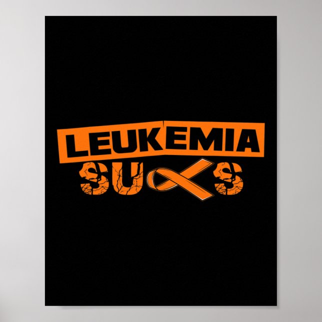 Orange Ribbon I Leukaemia Dad September  Poster (Front)