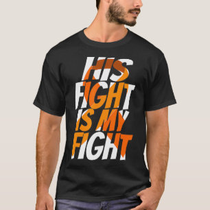 Orange Ribbon Kidney Cancer Awareness  For Him  T-Shirt