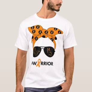  Orange Ribbon Kidney Cancer Warrior Bandanna Unbr T-Shirt