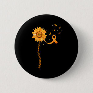 Orange Ribbon Multiple Sclerosis Awareness _1  6 Cm Round Badge