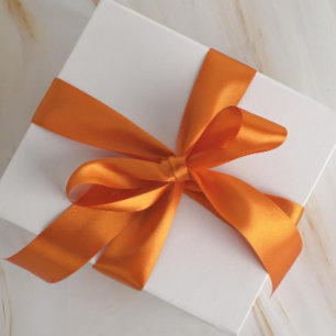 Orange Ribbon Satin Ribbon