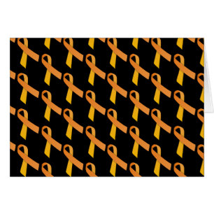 Orange Ribbons Tiled Pattern