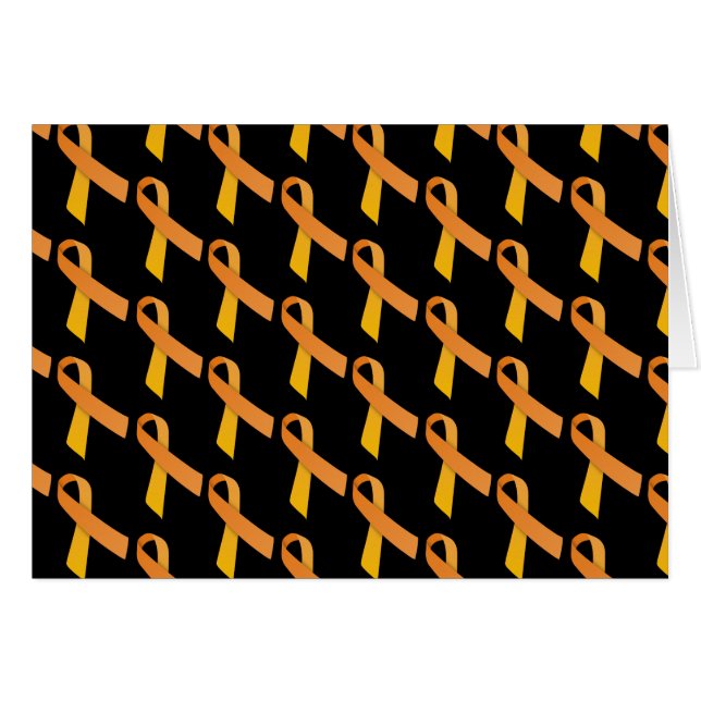 Orange Ribbons Tiled Pattern (Front Horizontal)