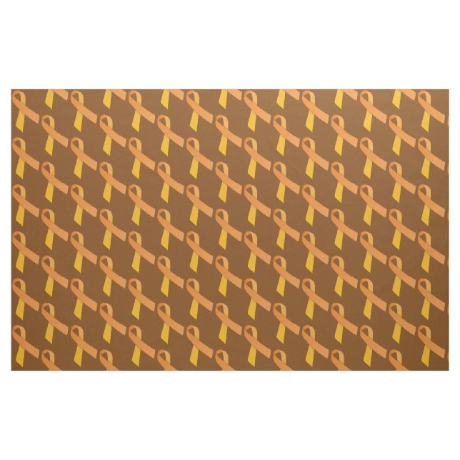 Orange Ribbons Tiled Pattern Fabric (Fat Quarter)