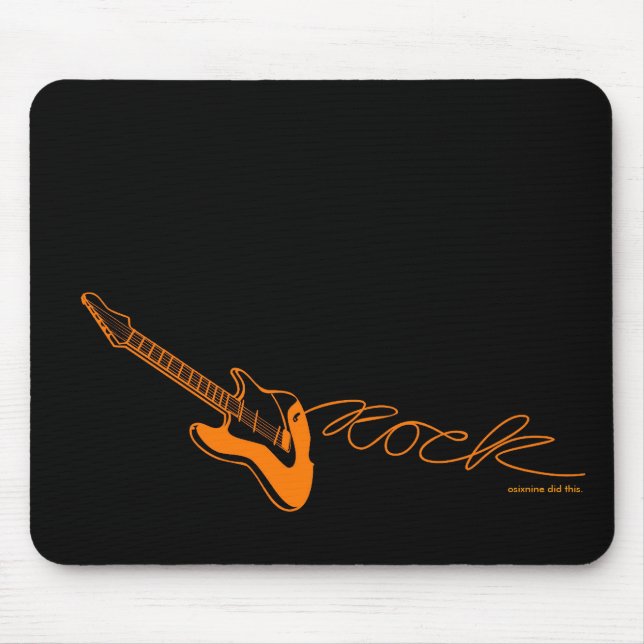 orange rocks it Mousepad (Front)