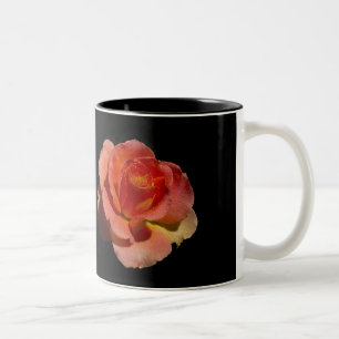 Orange Rose 2 Two-Tone Coffee Mug