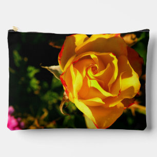Orange rose accessory pouch