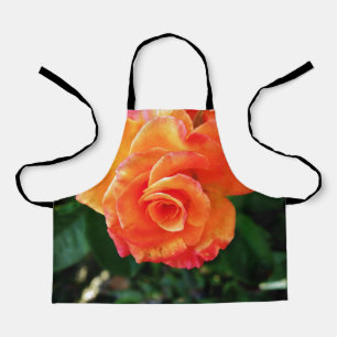 Orange rose apron