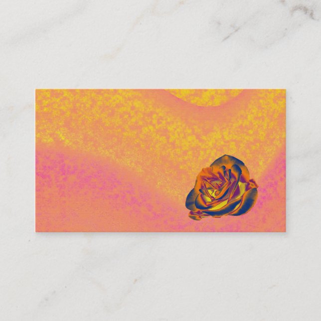 Orange Rose Business Card (Front)